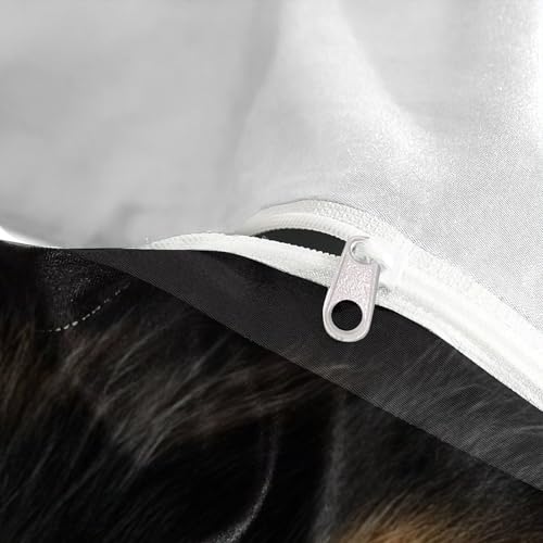 Housse de couette Shetland microfibre respirante et résistante avec zip - 8