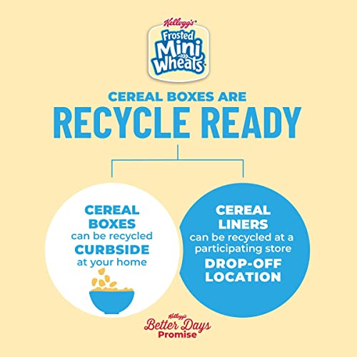 Kellogg's Frosted Mini-Wheats Cold Breakfast Cereal, High-Fiber, Whole Grain, Family Size, Original, 24Oz Box (1 Box) #TOP5