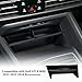 X-TKER Center Console Insert Tray Compatible with Volkswagen Golf GTI R MK8 2022 2023 2024 2025 2026 Accessories, Center Console Secondary Storage Organizer for 2022-2026 Golf GTI R MK8, Black ABS