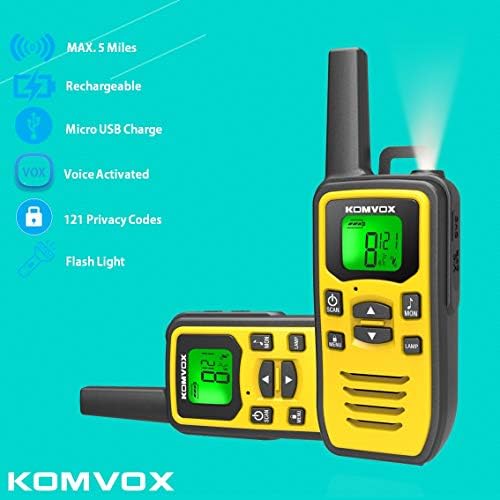 Professional Walkie Talkies for Adults, Rechargeable PMR Two Way Radios, 2 Way Radios Walky Talky Survival Gear and Equipment