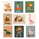 FloralGrace Niedliche Bilder Kinderzimmer Deko Mädchen, Poster Kinderzimmer Mit Tiermotiven Dekorativ, Wanddeko Kinderzimmer Harmonisch, Bilder Kinderzimmer Jungen Modern,20 X 30 cm