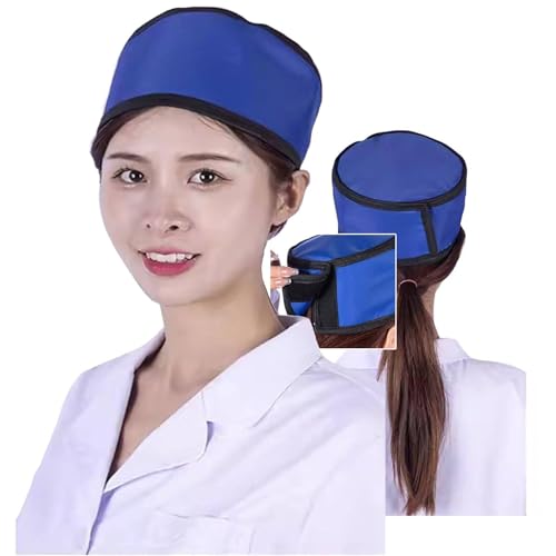 LISTaRSw Gorro De Plomo Protector contra Rayos X (0,35 Mmpb/0,5 Mmpb), Gorro De Plomo Tipo Delantal para Protección contra Rayos X, Protección contra La Radiación De La Cabeza con Plomo 0.35mmpb