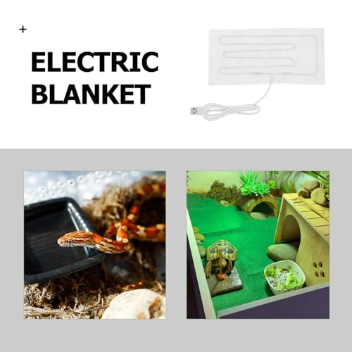Almohadilla térmica eléctrica USB para reptiles y mascotas pequeñas miniatura 3