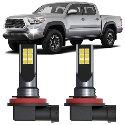 XFLHEHD Tacoma LED Fog Lights Compatible with 2012-2023 Toyota Tacoma Fog Light Bulbs Kit 6500K Cool White Pack of 2