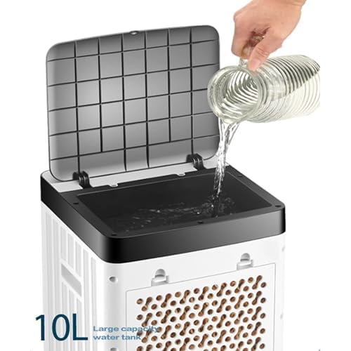 Condizionatore d'aria portatile 10L serbatoio, refrigeratore di stanza senza ventilazione con 3 velocità, refrigeratore da scrivania efficiente dal funzionamento energetico per l'ufficio domestico, fu