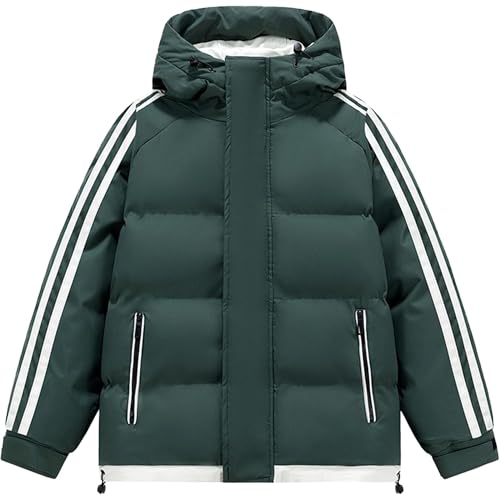 Parka isolée homme veste d'hiver à capuche coupe-vent et chaude