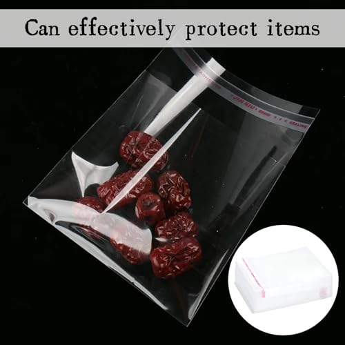 400 Stück Cellophantüten 7x10cm,Selbstklebend Plastiktüten Klein,Cellophantüten Klein,Zellophantüten Klein,Transparenter OPP-Beutel Klein,für Kekse,Süßigkeiten,Nüsse,Schmuck