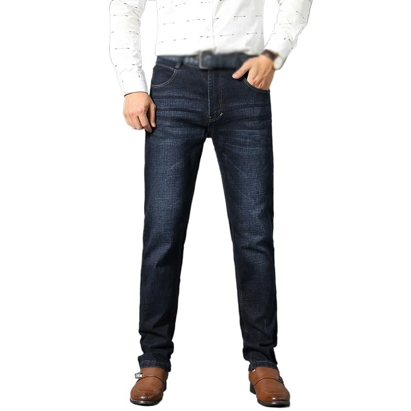 Casual Jeans Solid Color Pocket Zipper Pants Spring/Summer Men's Jeans