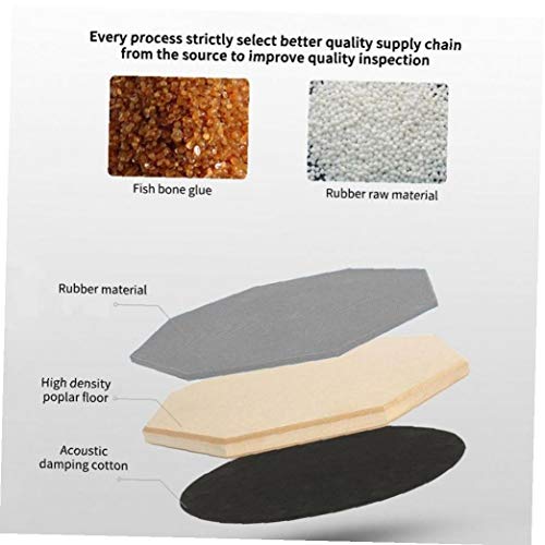 AMOYER 1 st Drum Praktijk Mat Rubber Stille Dom Drum Praktijk Pads met Houder Zachte Dubbelzijdige Drum Oefening Pad… - Image 6