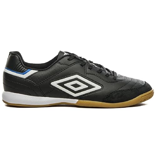Chuteira Futsal, Speciali Classic, Umbro, Masculina, Preto/Branco/Azul, 40