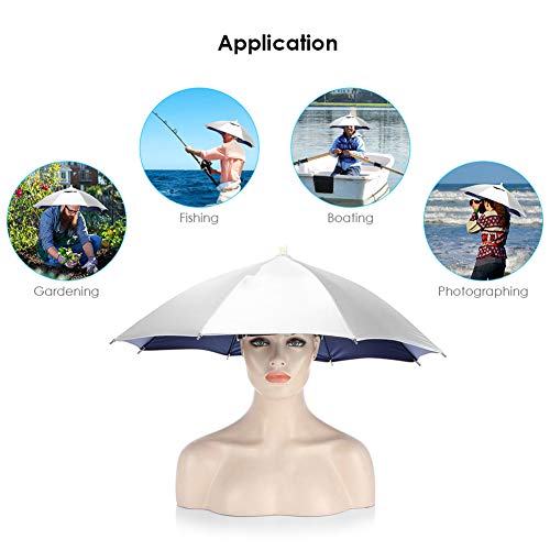 image for MNTT Fishing Umbrella Hat,Outdoor Picnic Sunshade Waterproof Handsfree