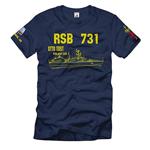T-shirt RSB 731 Otto Tost de couleur bleu en taille XL