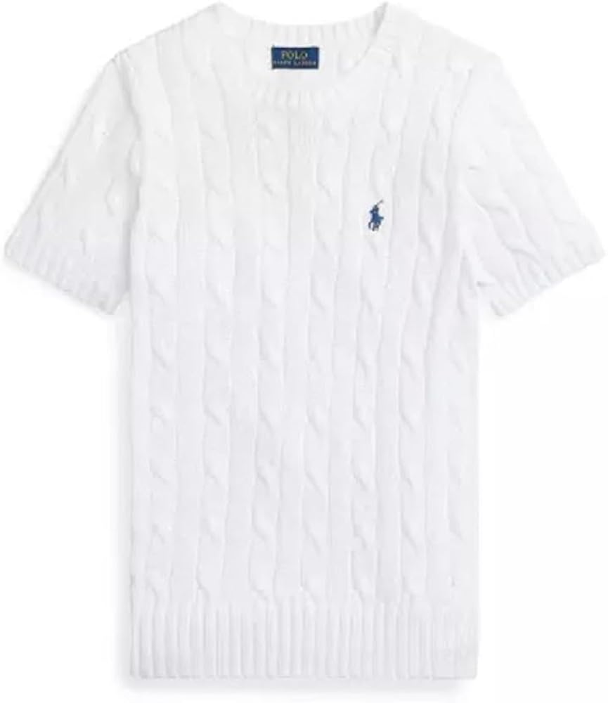 ポロラルフローレン 半袖ケーブルニット S ホワイト ピマコットン Amazon | POLO RALPH LAUREN ポロラルフローレン レディース 半袖