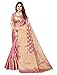 C J Enterprise Women's Banarasi Sarees for Wedding Kanjivaram Cotton Silk Saree With Blouse Piece kanchipuram pattu latest party design pure sari soft wear sadi new ladies 2023 (Organza Mogra Pink)