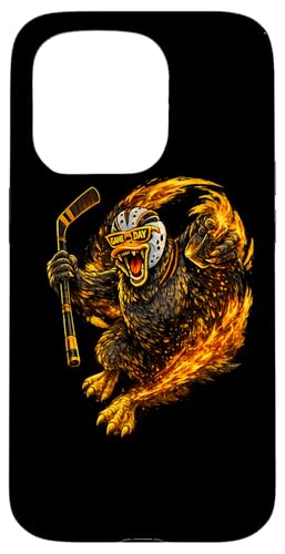 Funny Hockey Duck Game Day Vintage Shirt Fans �X�}�z�P�[�X iPhone 15 Pro �p