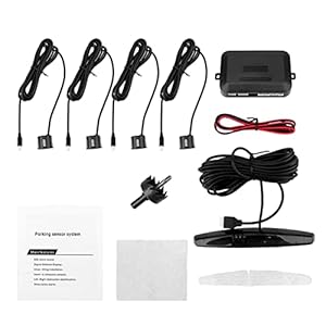 RONGSU Auto LED Parkeersensor Reverse Backup Radar Monitor System Auto-detector Parktronic Universal met 4 sensoren (Color Name : Black)