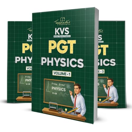 Image of KVS PGT Physics Preparation Study Material Notes, English Medium, Set of 3 Books, ToppersNotes Edition