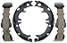 Raybestos 846PG Professional Grade Parking Brake Shoe Set - Drum in Hat