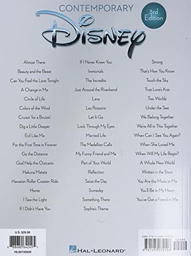 Contemporary disney - 3rd edition - 50 favorite songs - piano, voix & guitare