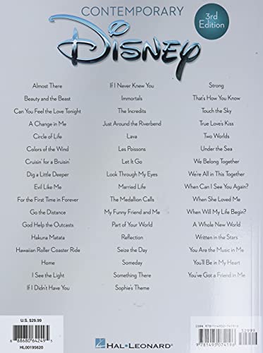 Contemporary Disney: 50 Favorite Songs