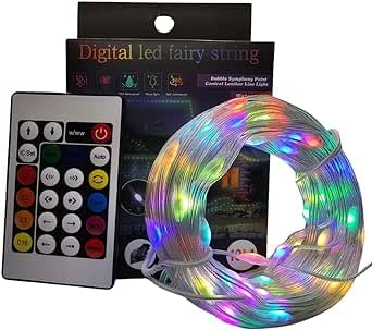 My LightingSmart ECO RGB Fairy String Lights 10M, 100 LEDs Music Sync, Color Changing, USB Powered, Bluetooth + Remote (Battery Not Included), Waterproof for Birthday, Halloween & Christmas Decor