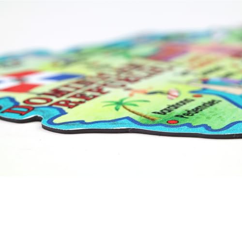 Imán decorativo mapa República Dominicana 5 pulgadas miniatura 7