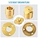 Brass Boat Drain Plug Kit Boat Plug Kit 1/2