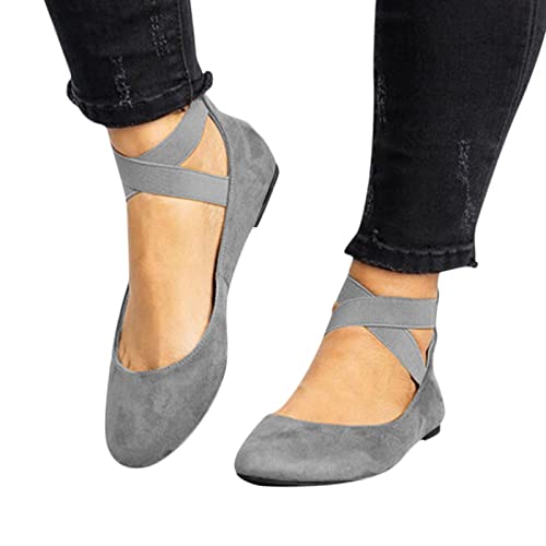EQWIGKEIT Zapatos de baile para mujer, planos, bailarinas, verano, medievales, suaves, ligeros, antideslizantes, deportivos, planos, elegantes, para traje regional