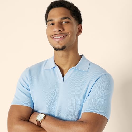 Amazon Essentials Men's Regular-Fit Short-Sleeve Knit Polo Sweater4