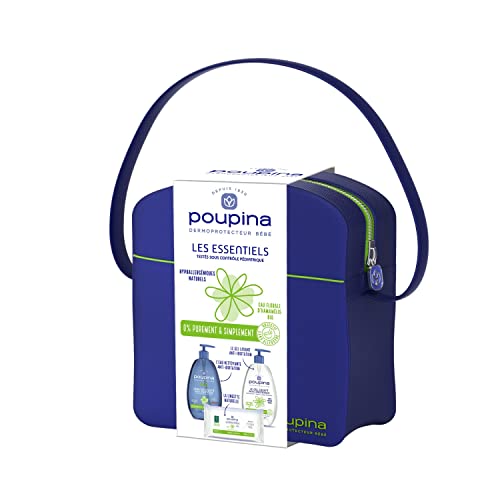 POUPINA - La Trousse 1er soin bébé - 3 produits - Gel Lavant 485 mL, Eau Nettoyante 485 mL, Lingettes x 60 - Formules Hypoallergéniques et d'Origine Naturelle - Vegan - Made in France Cover