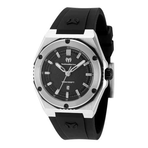 Montre femme Technomarine Coral Legacy TM-416050 cadran noir étanche en acier