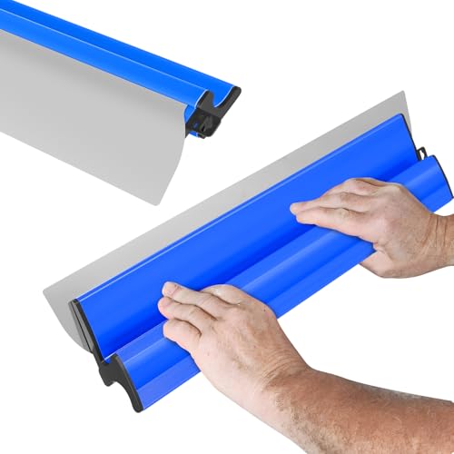 Flächenspachtel Set, 24Inch/60CM Edelstahlklinge Spachtel Werkzeug,Spachtel Werkzeug mit Ergonomischem Z-Griff für große Arbeitsbereich Wand Dekoration Bau Werkzeug