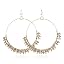 Boho Bead Hoops - Gold