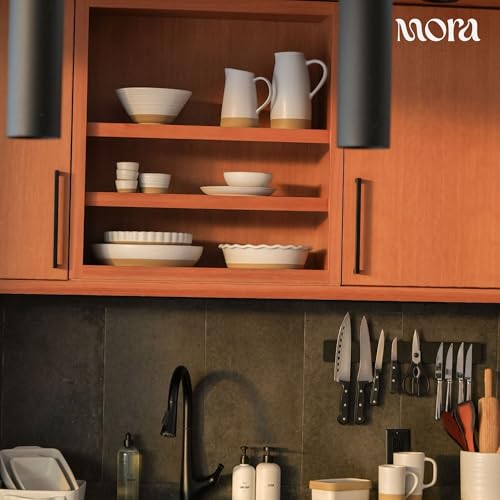 Image of Mora Ceramic Set of 2 Baking Dishes For Casserole, Banana Bread, Brownies, Broiling, Roasting, and Baking. 7x11 in and Loaf Pans - Porcelain Serving Bakeware from Oven to Table. Freezer Safe - Oat