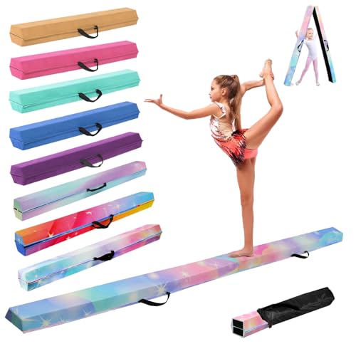 SportBob Schwebebalken für Zuhause, 270cm Balken Turnen Klappbar Tragbar für Kinder Erwachsene, Gymnastik Balken Balance Beam mit Rutschfester Gummiboden für Professionelle Turner oder Anfänger SportBob Schwebebalken für Zuhause, 270cm Balken Turnen Klappbar Tragbar für Kinder Erwachsene, Gymnastik Balken Balance Beam mit Rutschfester Gummiboden für Professionelle Turner oder Anfänger