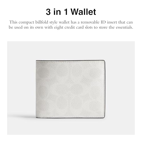 Coach Men's 3 in 1 Accessory-Travel Wallet, Chalk/White2