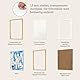 Framelane Set of 2 Natur Eiche Kinder Bilderrahmen A4 aus FSC-zertifiziertem Massivholz mit Magnetverschluss, Acrylglas, Passepartout, Wand- & Tischaufstellung – Bilderrahmen für Kinderzeichnungen