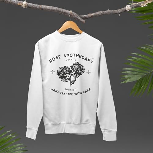 Isaac Morris Limited Schitt's Creek Rose Apothecary Locally Sourced Handcrafted With Care Unisex Crewneck Sweatshirt2