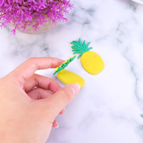 Imanes de nevera fruta piña 10 piezas Garneck miniatura 5