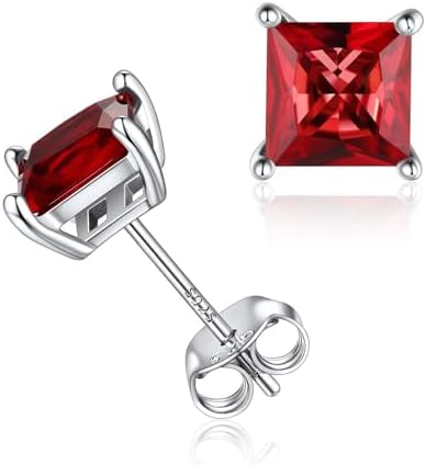 ChicSilver 925 Sterling Silver Earrings Sparkling Heart/Round/Pri...