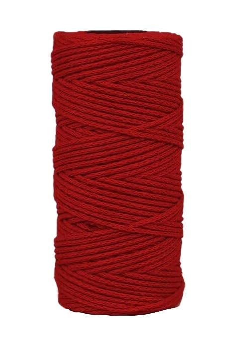 Fil coton creux 2 mm pour crochet - Lot de 5 rouleaux de 150g pour cordon épais