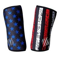 Bear KompleX Elbow Sleeves (Sold AS A Pair of 2) for Weightlifting, Powerlifting, Wrestling, Strongman, Bench Press, Cross Fitness, & More. Compression Sleeves Come in 5mm Thickness Elbow Star XXXXL