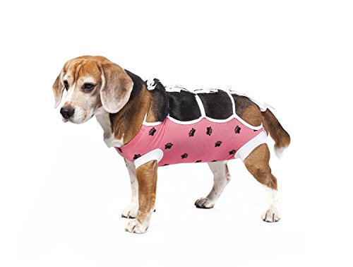 E-Collar Alternative For Cats And Dogs Designed To Protect Abdominal Wounds And Skin Disease. Award Winning And Patented Design Recommended By Veterinarians Worldwide. (Small, Pink) #TOP5