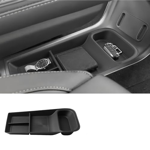 LUWU Kompatibel mit Polestar 4 2023 2024 2025 Mittelkonsole Aufbewahrungsbox Zentrale untere Schicht Konsole Organizer Tray Polestar 4 Zubehör