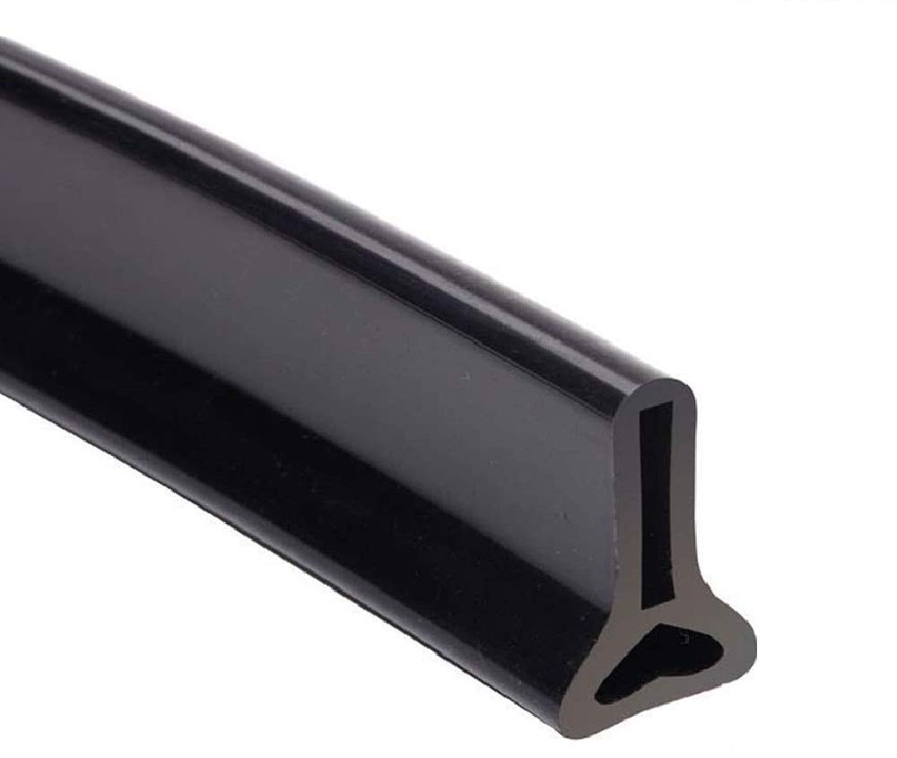 Barrage de douche haut de gamme noir 200cm : profilé de seuil en silicone flexible premium