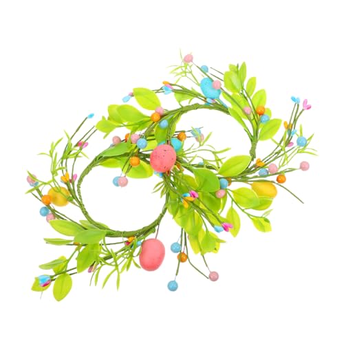 Luxshiny 2piezas De Anillos Velas De Pascua Decoración Artificial para Fiesta De Primavera para Mesa De Centro Adorno De Interior
