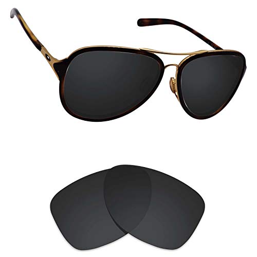 Image of Alphax Stealth Black Polarized Replacement Lenses for Oakley Kickback OO4102
