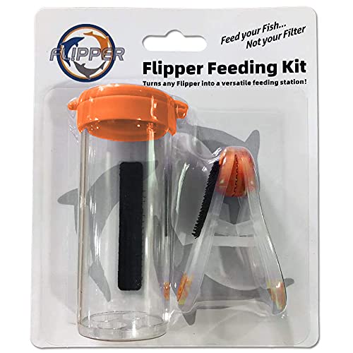 FL!PPER Flipper Feeder - Aquarium Cleaner Fish Food Feeding Clip Kit â€“ Fish Tank Accessories for Flipper Nano, Standard & Max Aquarium Cleaning Tools â€“ Flipper Glass Cleaner Aquarium Accessories
