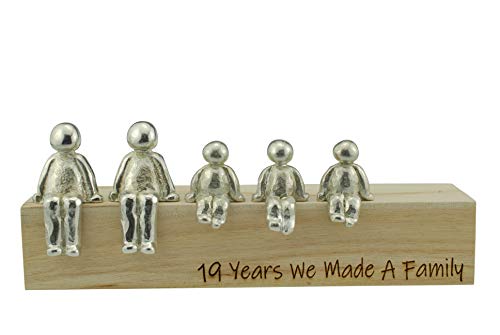 19Th Anniversary Idea - 19 Years We Made A Family Metal Ornament - Choose Your Family Combination (3 Children) #TOP1