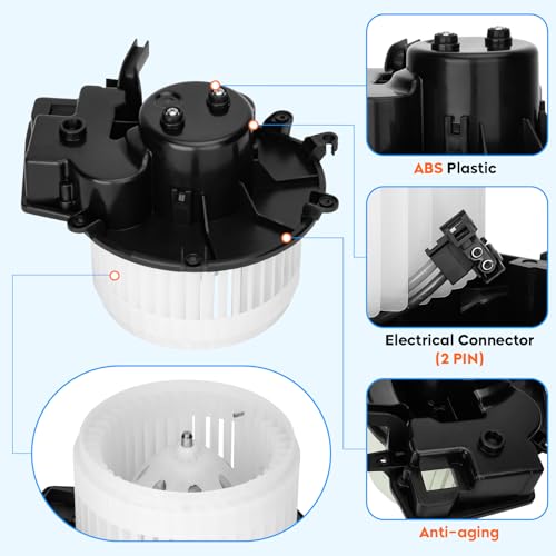 Image of 700190 HVAC Heater Blower Motor Fit for Mercedes-Benz CLK320 2004-2005, for CLK55 AMG 2005-2006, for CLK500 2005-2009, for C230 2002-2007, Replaces 2038202514 MB3126100